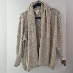 Rachel Parcell Cozy Cream Sweater Cardigan size medium